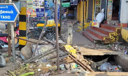 பேருந்து நிலையம் அருகே அவலநிலை பேருந்து நிலையம் அருகே அவலநிலை