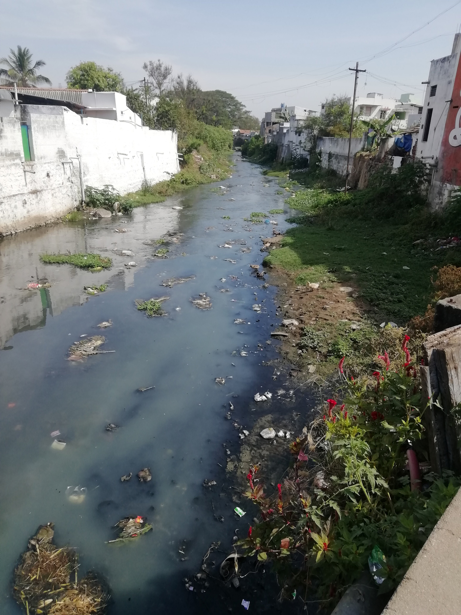 ஓடையில் ஆக்கிரமிப்பு ஓடையில் ஆக்கிரமிப்பு