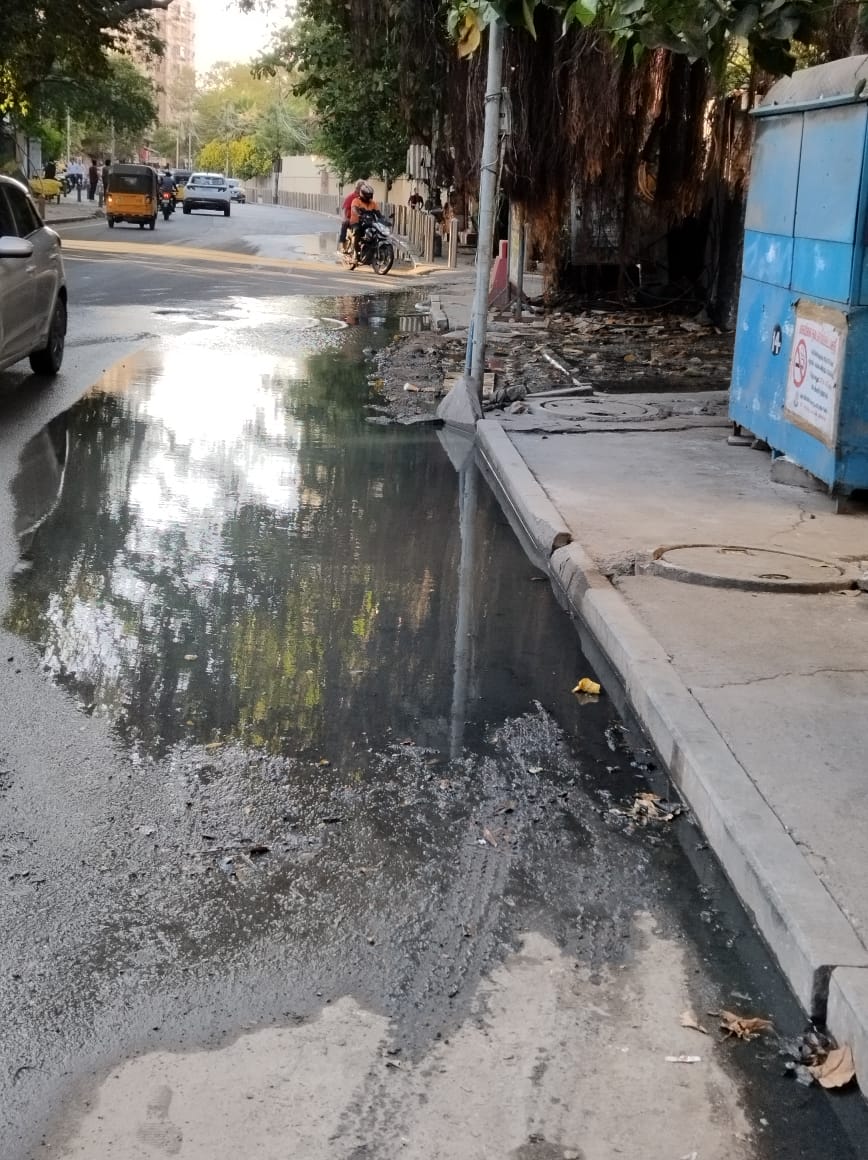 தேங்கும் கழிவுநீர் தேங்கும் கழிவுநீர்