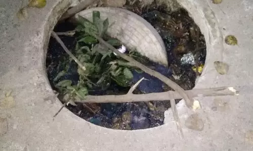 கால்வாய் மூடி சேதம்