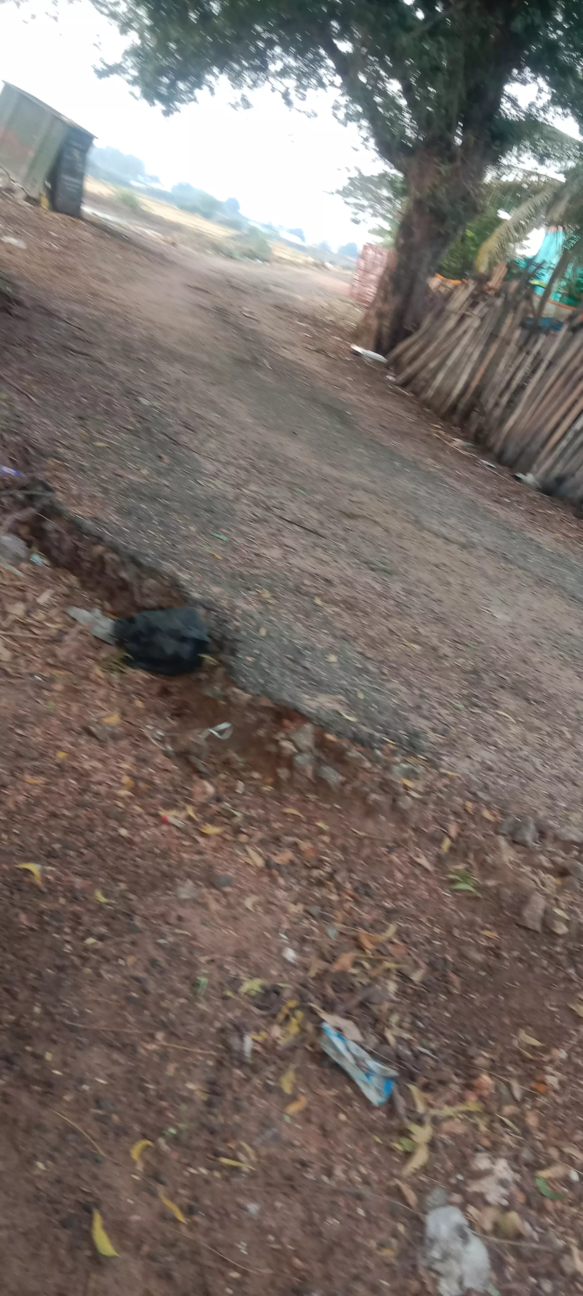 குண்டும் குழியுமான சாலை