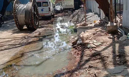 சாலையில் கழிவுநீர்