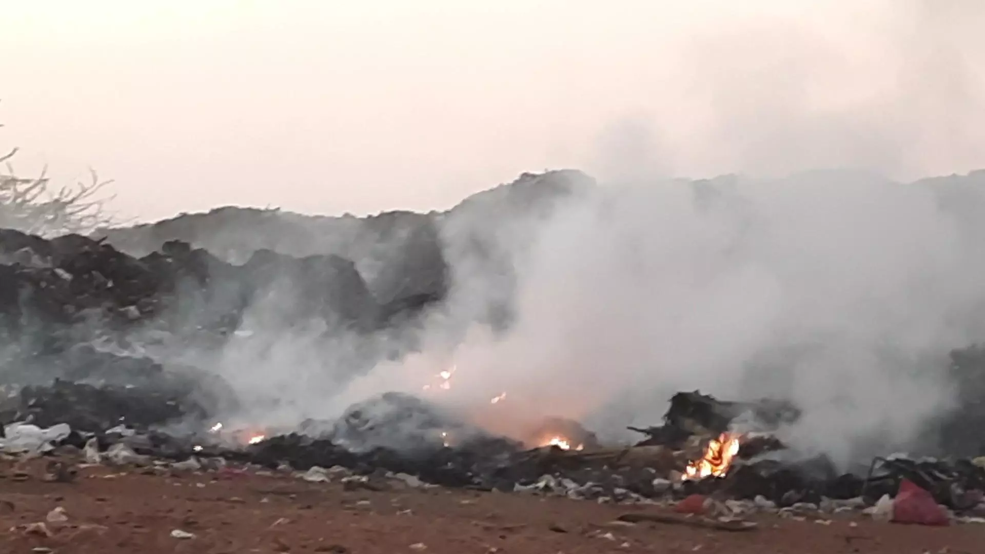 குப்பைகளை எரிப்பதால் அவதி குப்பைகளை எரிப்பதால் அவதி