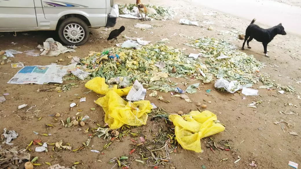 அகற்றப்படாத கழிவுகள்