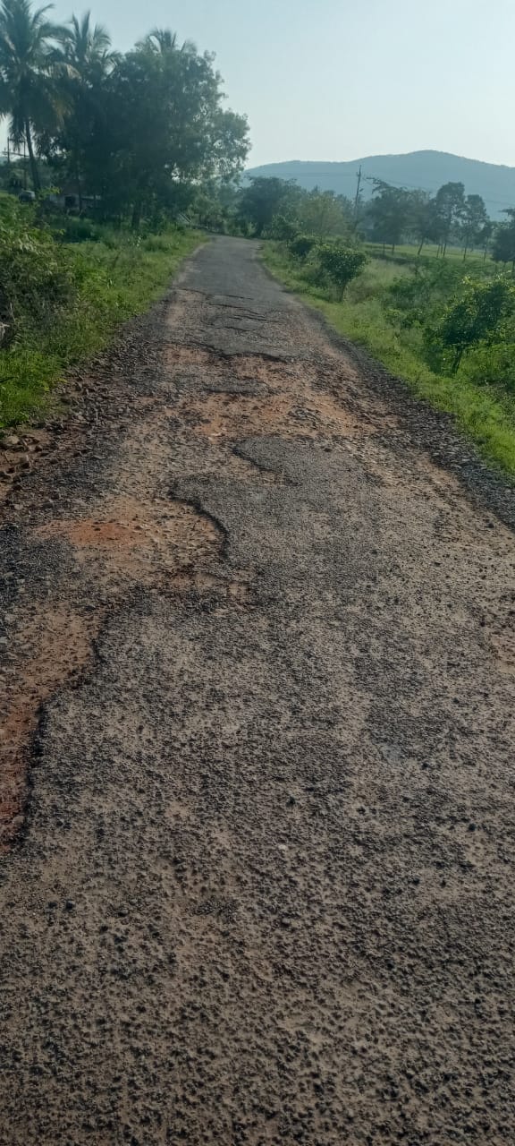 குண்டும், குழியுமான சாலை