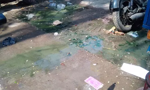 சாலையில் கழிவுநீர்