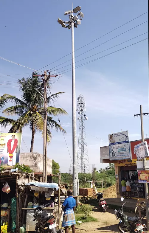 எரியாத உயர்கோபுர மின்விளக்கு