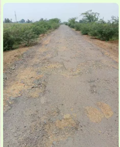 குண்டும், குழியுமான சாலை குண்டும், குழியுமான சாலை