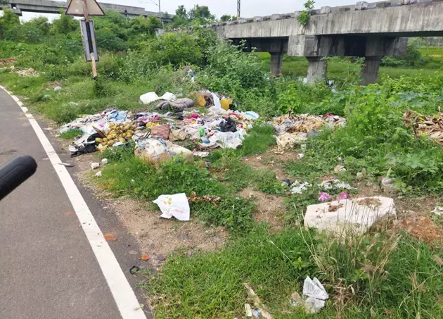 குப்பைகளால் துர்நாற்றம்