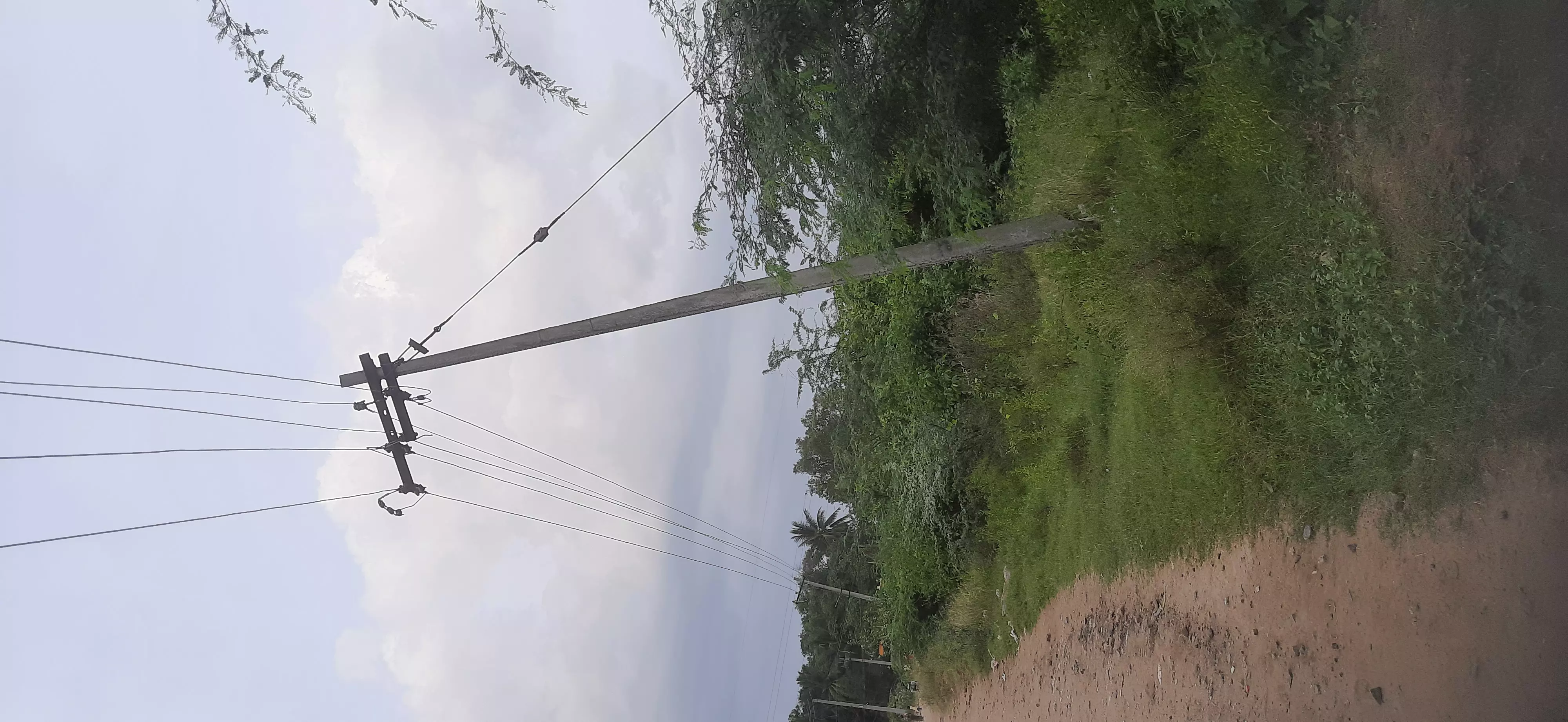 மின்கம்பம் சேதம்