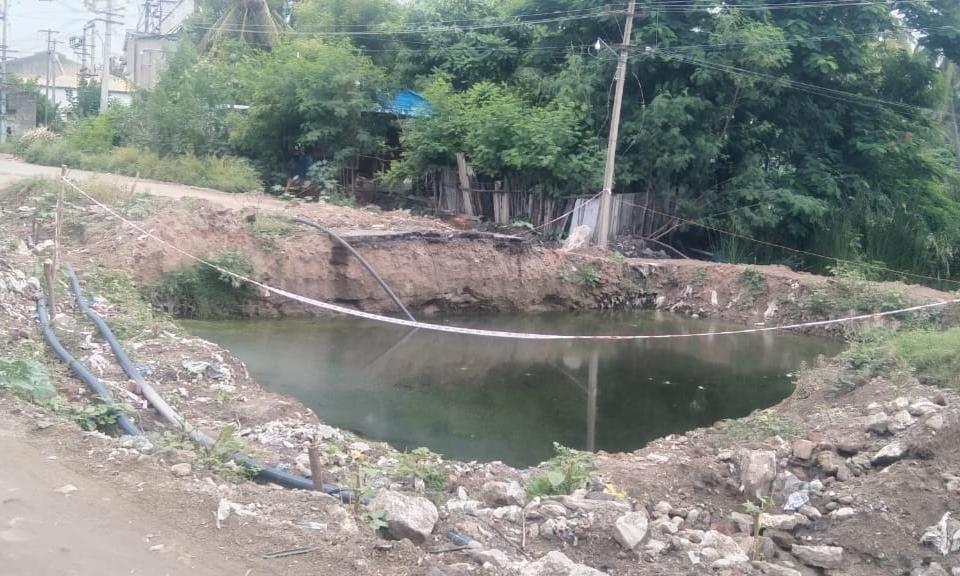 கிடப்பில் பாலம் கட்டும் பணி