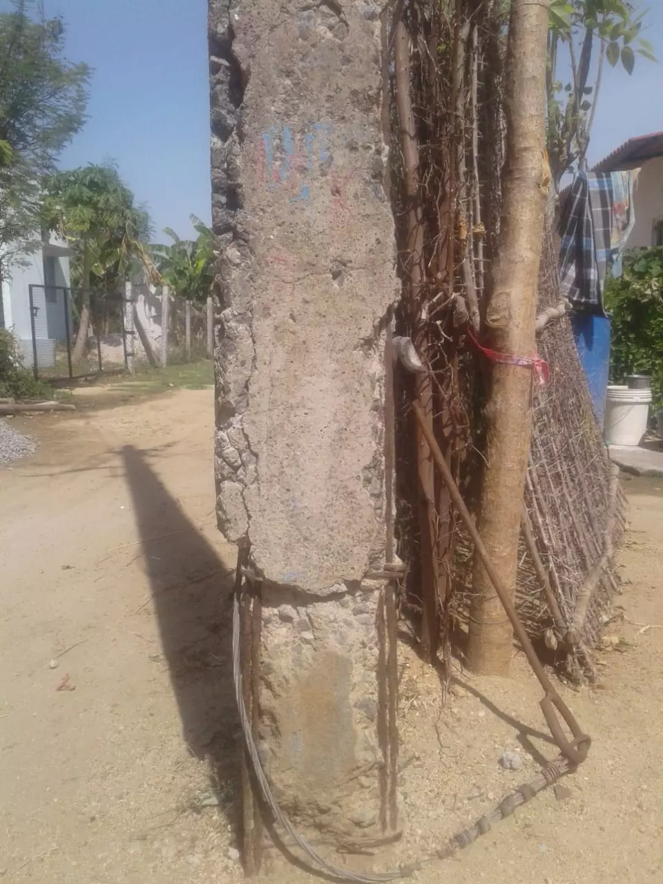 ஆபத்தான மின்கம்பங்கள்