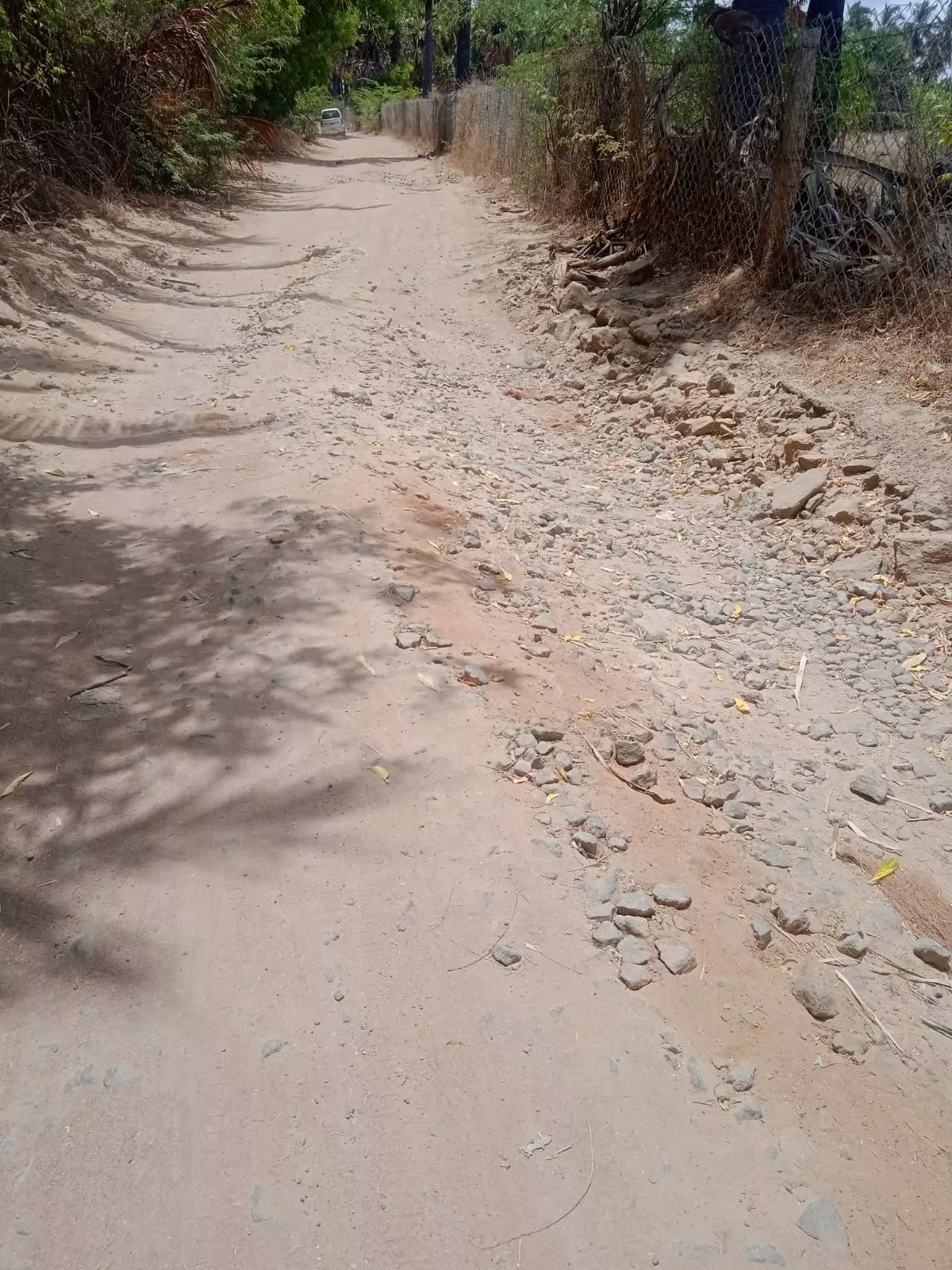 குண்டும் குழியுமான சாலை