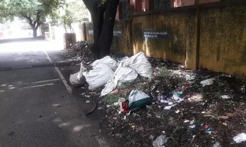 சாலையோரம் குப்பை குவியல் சாலையோரம் குப்பை குவியல்