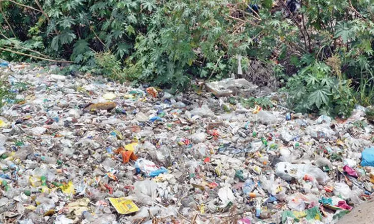 ஓடையில் நிரம்பி வழியும் குப்பை