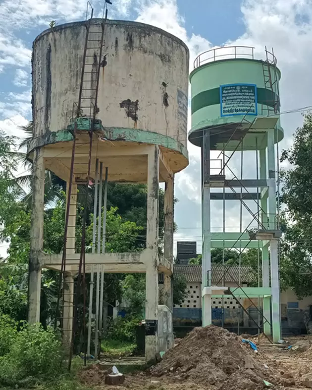 பயன்பாட்டுக்கு வராத புதிய குடிநீர் தொட்டி பயன்பாட்டுக்கு வராத புதிய குடிநீர் தொட்டி