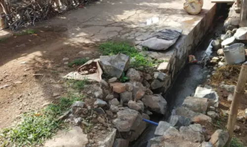 சேதமடைந்த வடிகால்