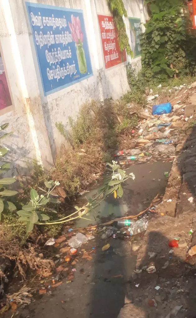 கால்வாயில் தேங்கும் கழிவுநீர்