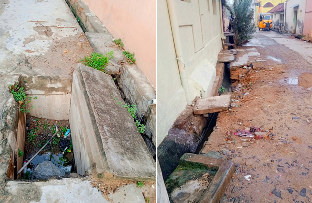 கால்வாயில் சிமெண்டு சிலாப் அமைக்கப்படுமா?