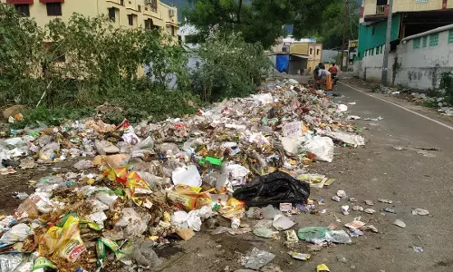 தேங்கி கிடக்கும் குப்பைகள் தேங்கி கிடக்கும் குப்பைகள்