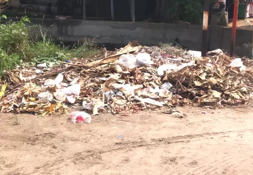 குவிந்து கிடக்கும் குப்பைகள்