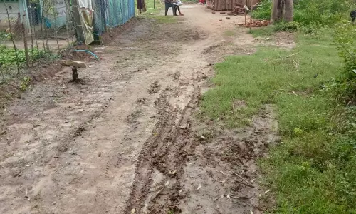 சேறும்,சகதியுமான சாலை சேறும்,சகதியுமான சாலை