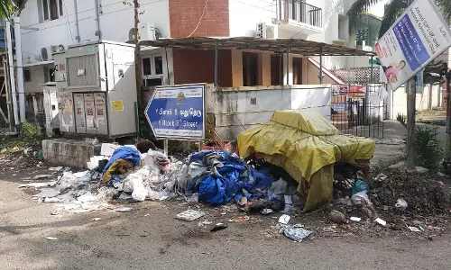 குப்பைகளால் துர்நாற்றம்