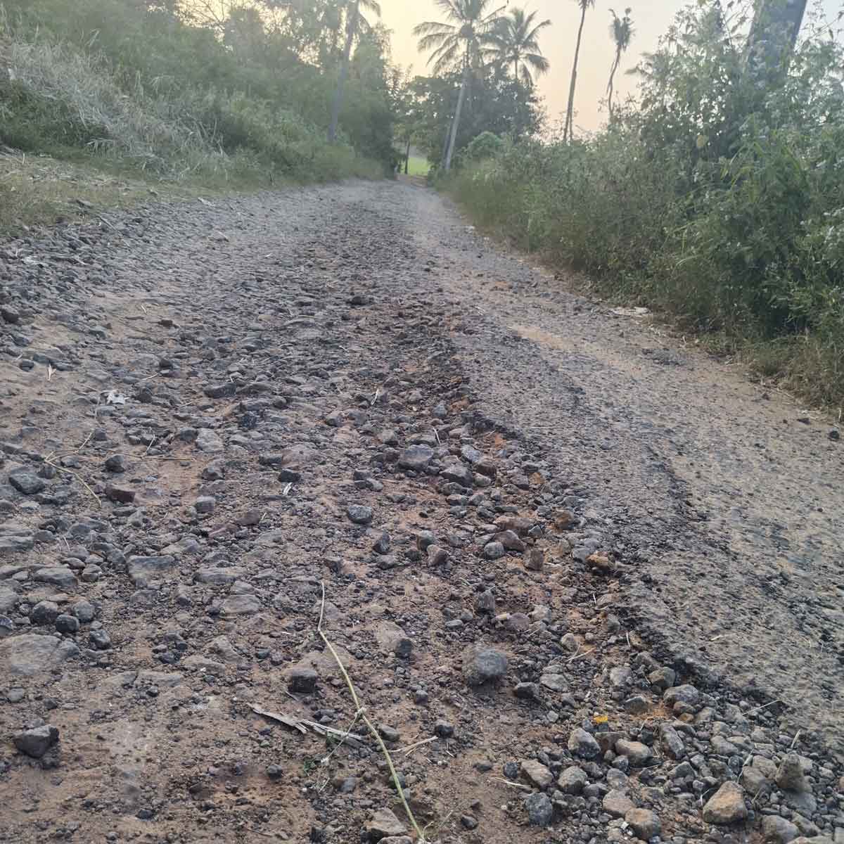 சீரமைக்க வேண்டிய சாலை