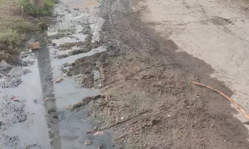 தெருக்களில் தேங்கிய கழிவுநீர்