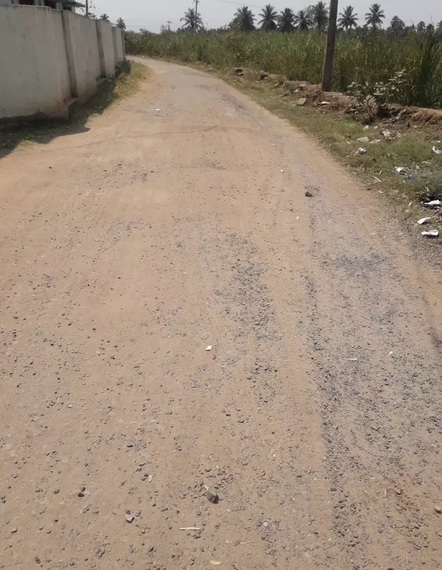 குண்டும் குழியுமான சாலை