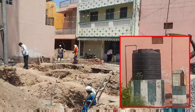 குடிநீர் தொட்டி அகற்றம்