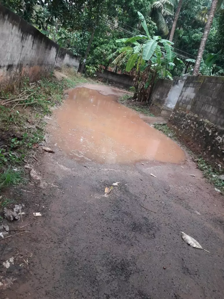 சேதமடைந்த சாலை