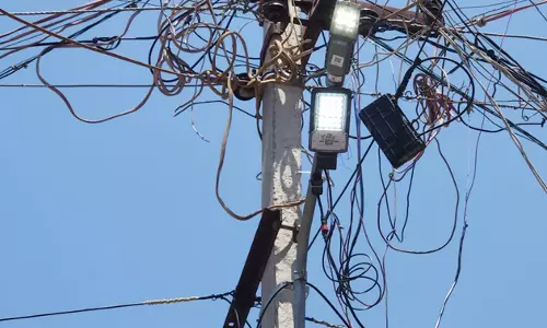 பகலிலும் எரியும் மின் விளக்கு பகலிலும் எரியும் மின் விளக்கு