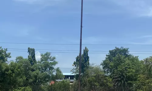 மின்விளக்கு இல்லாத மின்கம்பம்