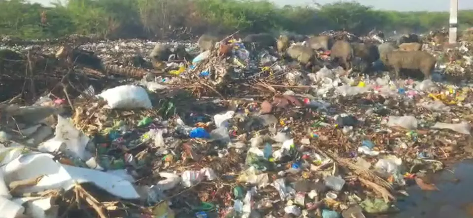 குப்பை கிடங்காக மாறிவரும் புறவழிச்சாலை குப்பை கிடங்காக மாறிவரும் புறவழிச்சாலை