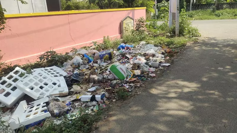 குப்பைகளால் சுகாதார சீர்கேடு குப்பைகளால் சுகாதார சீர்கேடு