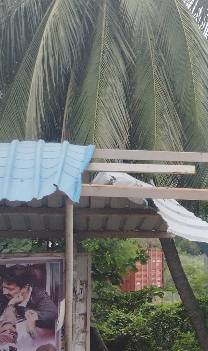 புதிய நிழற்குடை தேவை