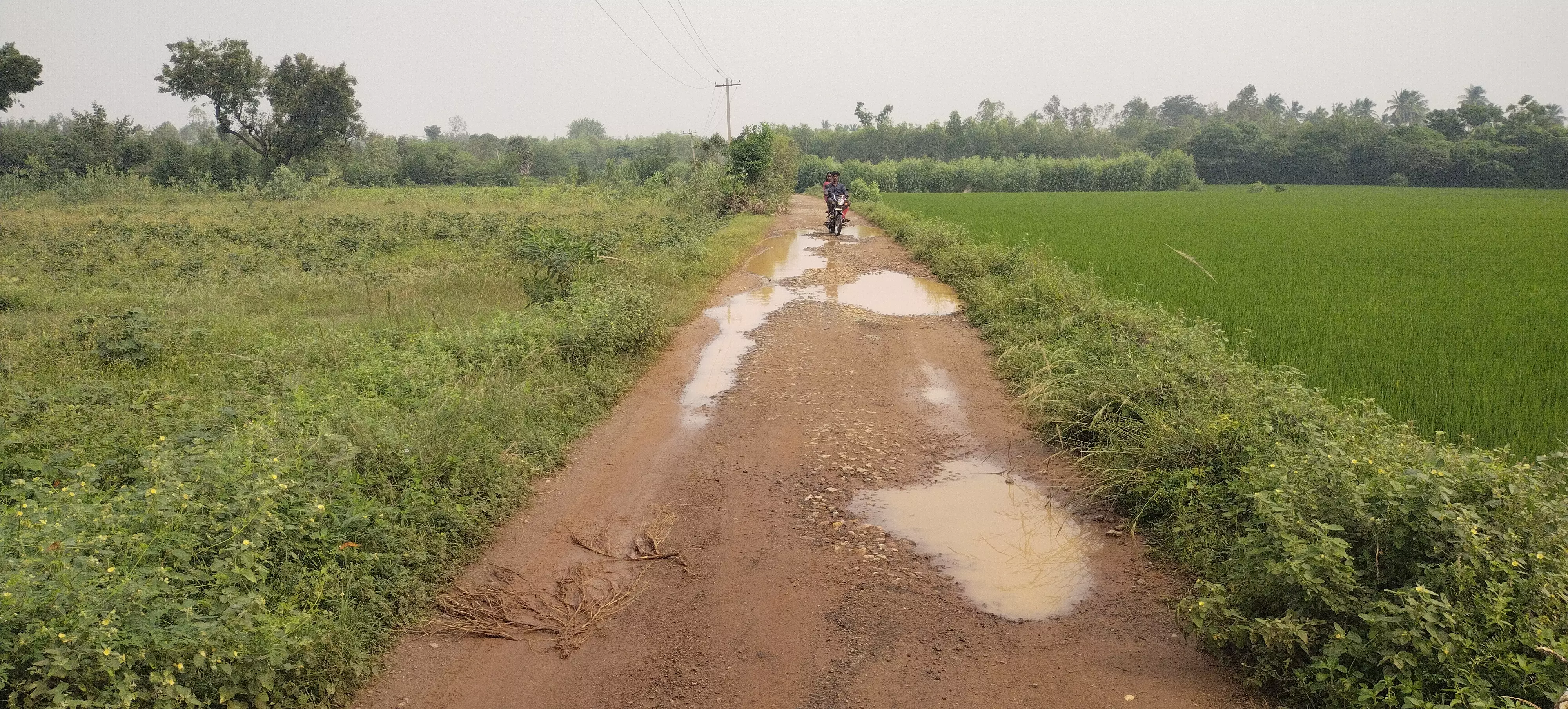 குண்டும், குழியுமான சாலை குண்டும், குழியுமான சாலை