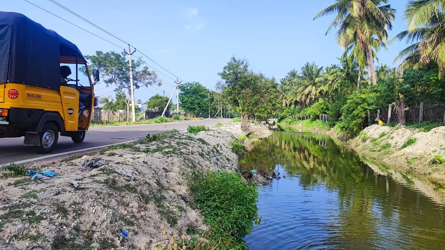 வாய்க்கால் கரையில் தடுப்புசுவர் தேவை வாய்க்கால் கரையில் தடுப்புசுவர் தேவை