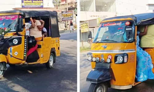 டிரைவர் இருக்கையில் அமர்ந்து பயணிகள் பயணம் டிரைவர் இருக்கையில் அமர்ந்து பயணிகள் பயணம்