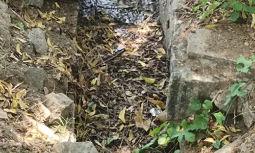 தூர்ந்துபோன கழிவுநீர் வாய்க்கால் தூர்ந்துபோன கழிவுநீர் வாய்க்கால்