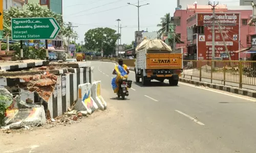 ஆபத்தான தடுப்புச்சுவர்