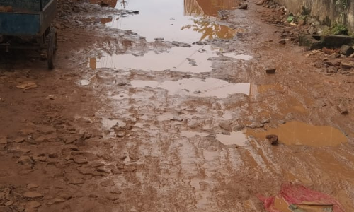குண்டும்,குழியுமான சாலை