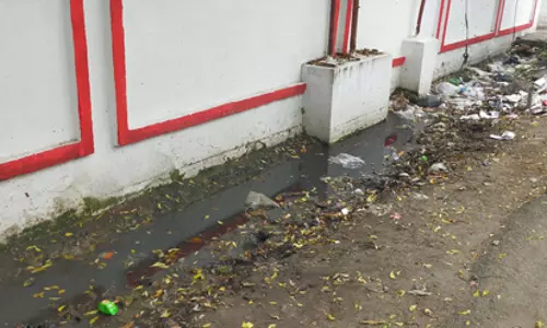 கால்வாயில் தேங்கும் கழிவுநீர்