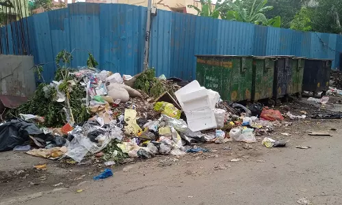 மலைபோல் குவிந்துள்ள குப்பைகள்...