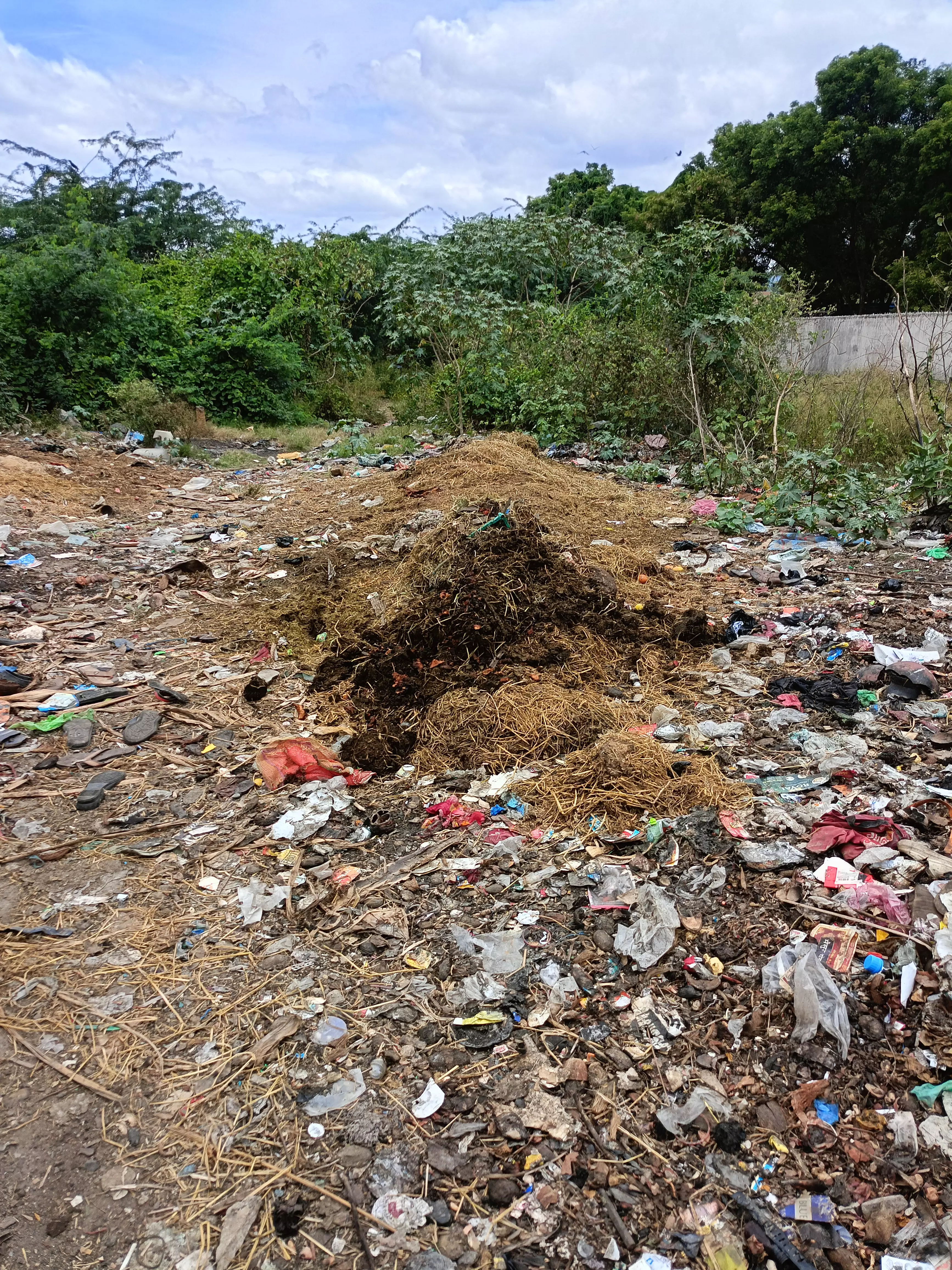 திறந்த வெளியில் குப்பைகளை கொட்டும் அவலம்