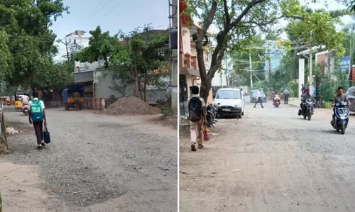 சேதமான சாலை