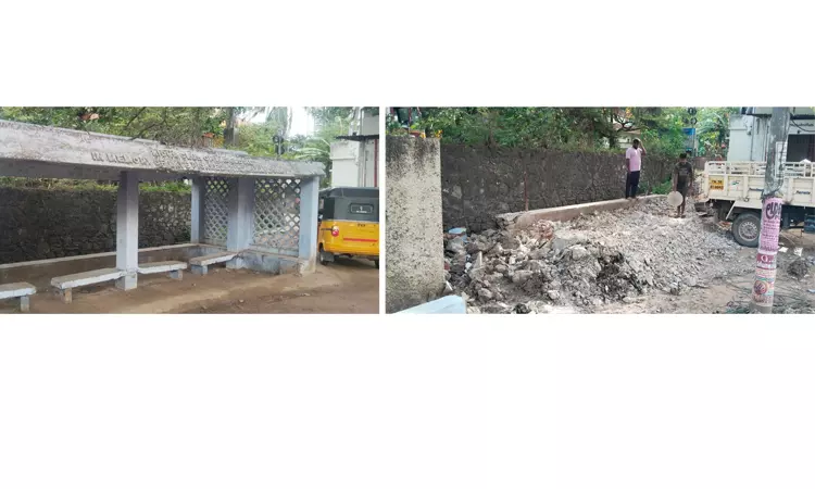 இடித்து அகற்றப்பட்டது