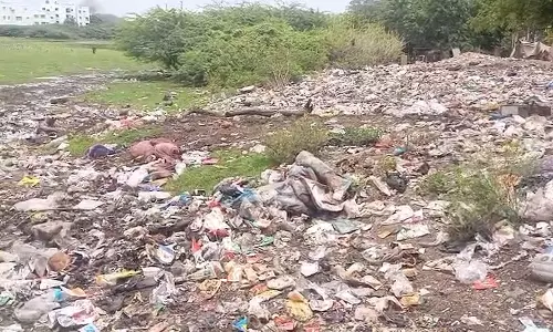 மலை போல தேங்கும் குப்பைகள் மலை போல தேங்கும் குப்பைகள்