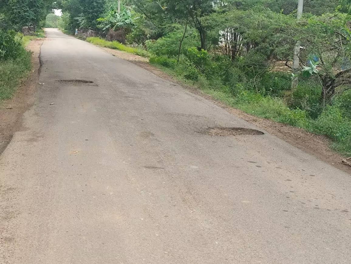 சாலையில் பள்ளம் சாலையில் பள்ளம்